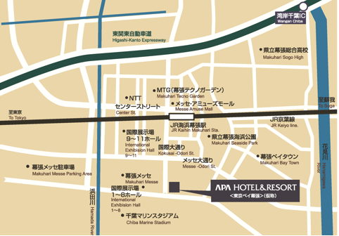 アパホテルの地図